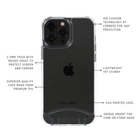 iPhone 14 Pro Max TRANSPARENT CASE + MIDNIGHT SKY CORD