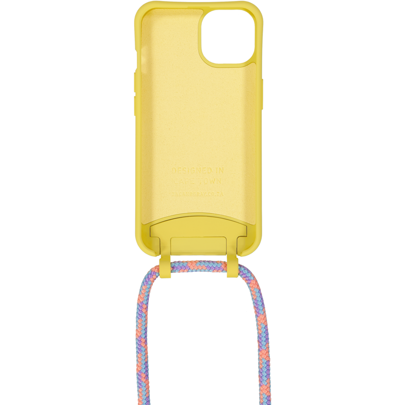 iPhone 12 and iPhone 12 Pro SUNSHINE YELLOW CASE + CORAL REEF CORD