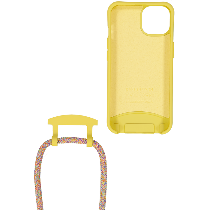 iPhone 12 and iPhone 12 Pro SUNSHINE YELLOW CASE + RAINBOW CORD