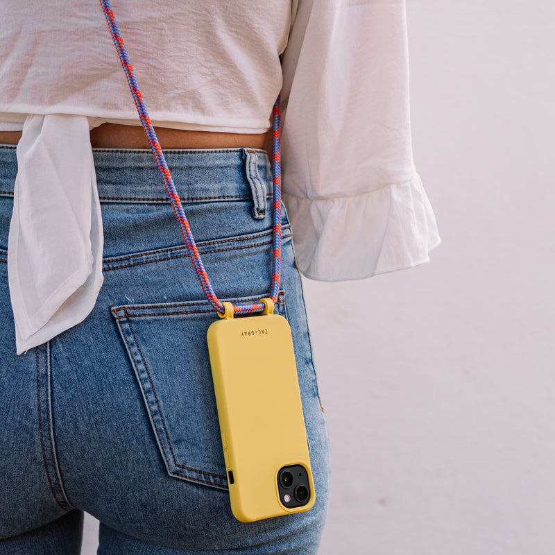 iPhone 12 and iPhone 12 Pro SUNSHINE YELLOW CASE + CORAL REEF CORD