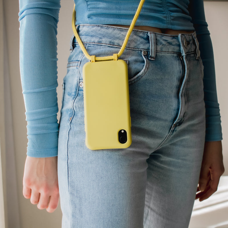 iPhone XS Max SUNSHINE YELLOW CASE + SUNSHINE YELLOW CORD