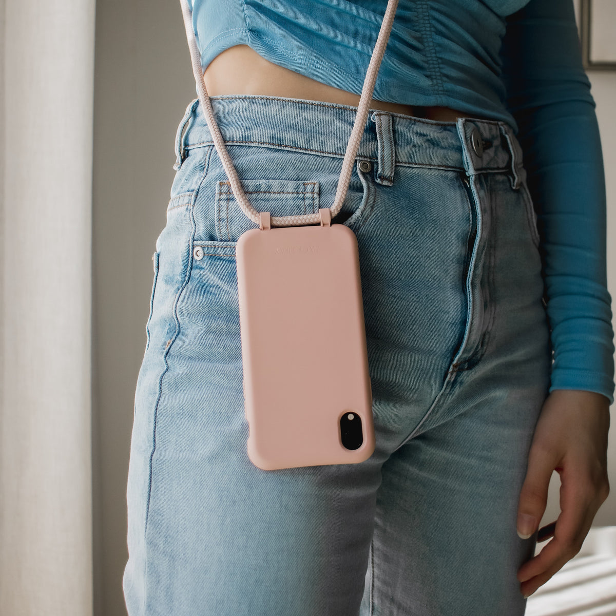 iPhone 12 mini ROSÉ PINK CASE + ROSÉ PINK CORD