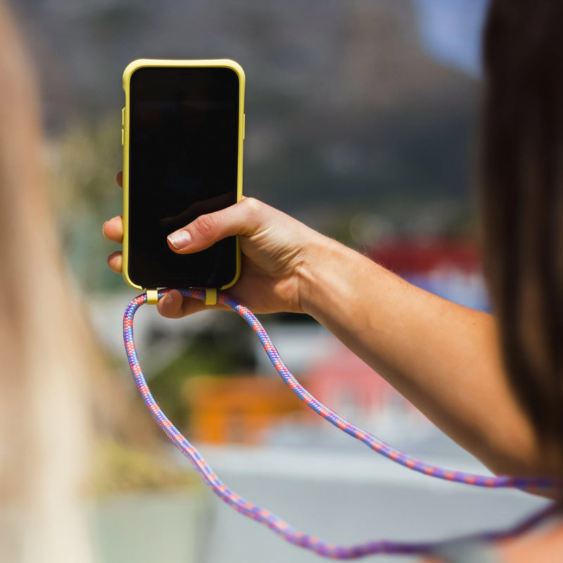 iPhone 14 SUNSHINE YELLOW CASE + CORAL REEF CORD