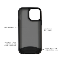 iPhone 12 and iPhone 12 Pro MIDNIGHT BLACK CASE - FROSTED