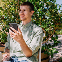 iPhone X and iPhone XS MIDNIGHT BLACK CASE + FOREST CORD