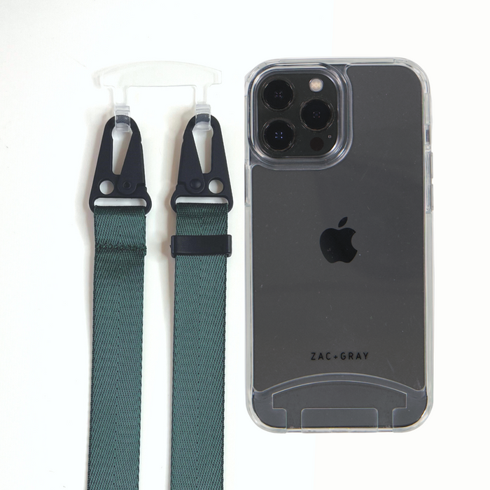 iPhone 11 Pro TRANSPARENT CASE + TIDAL TEAL STRAP